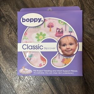 Boppy Classic Slipcover - Pink and Green Owl Design